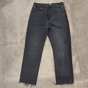 Madewell Charcoal Denim Pants